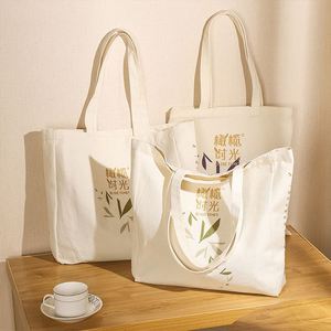 Bolsa de Algodón con Diseño de Logotipo: Bolsa de Lona Negra, Blanca, Rosa y de Color Natural con Logotipo Impreso y Cremallera - Product Image 1