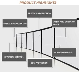 لون أبيض ذاتي اللصق PDLC صبغة نافذة كهربائية قابلة للتبديل للنوافذ والأبواب مواد مبتكرة Pdlc <span class=keywords><strong>ITO</strong></span> - Product Image 2