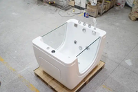 Baignoire bébé en acrylique Baignoire bébé autoportante Babay Spa avec baignoire de massage à température pour Babay