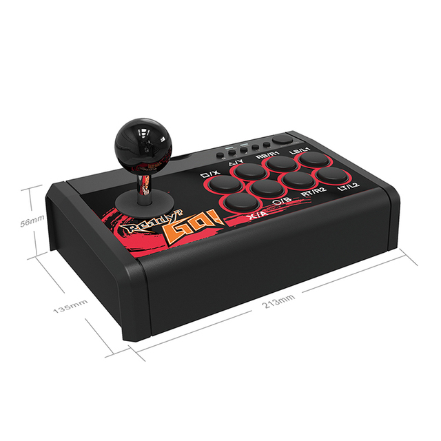 Factoryy NEWEST USB Arcade Fighting Stick Joystick for Nintendo Switch PS3 PC and Android Phone or Tablet