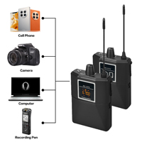 Microphone à condensateur sans fil professionnel BG-121U - Léger, portable, avec réduction du bruit pour les interviews vidéo