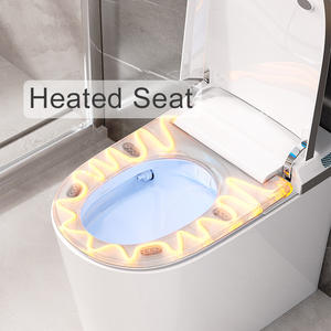 Toilette intelligente de style japonais avec télécommande, bidet automatique, siège chauffant, technologie d'auto-nettoyage, veilleuse, montage au sol - Product Image 6