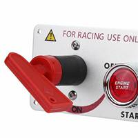 Panneau d'allumage 5 en 1 pour voiture de course, bouton de démarrage du moteur, interrupteur à bascule LED pour voiture de sport, compétition, camion