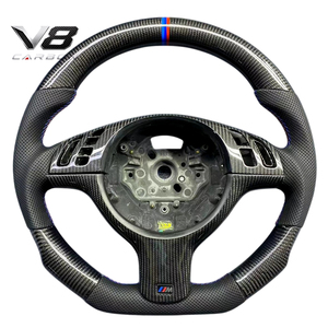 Volant en fibre de carbone véritable V8carbon pour <span class=keywords><strong>B10</strong></span> E39 96-04, accessoires de voiture, pièces automobiles, modification, style sport, course, personnalisé - Product Image 3