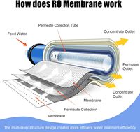 Système d'osmose inverse sous évier à 9 étapes avec système de reminéralisation, purificateur d'eau RO alcaline minérale, filtre à eau potable ANSI 42
