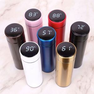 Bouteille d'eau sport en acier inoxydable à double paroi de 500 ml, réutilisable, isolée sous vide, pour boissons chaudes et froides, utilisation en salle de sport, pour adultes, en plein air - Product Image 3