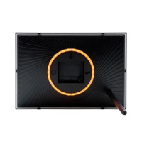 Cadre photo WiFi lumière RVB 10.1 pouces, 32G, écran tactile, rotation automatique, montage mural, partage de photos/vidéos application gratuite instantanée
