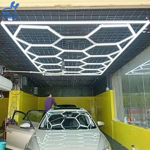 ไฟรังผึ้ง6เหลี่ยมสำหรับล้างรถมืออาชีพ,รังผึ้งไฟ Led ต่อได้สำหรับตกแต่งร้านล้างรถ - Product Image 5