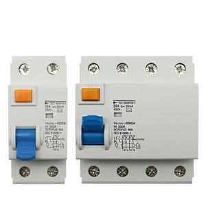 Thu nhỏ 2P 4P <span class=keywords><strong>30mA</strong></span> loại <span class=keywords><strong>RCCB</strong></span> RCD ELCB Đồng dư hiện tại ngắt mạch ngắn mạch bảo vệ rò rỉ thu nhỏ - Product Image 1