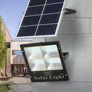 Projecteur solaire LED 100W IP67, étanche, en plastique, pour extérieur, éclairage de jardin, lumière du jour 5000K, montage en surface, angle de faisceau 120° - Product Image 5