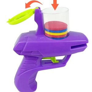 Lanceur de jeu extérieur en plastique pour enfants, avec disques de mousse à tir continu, interactif parent-enfant, pistolet à radis classique - Product Image 6