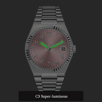 Montre en acier inoxydable au design classique avec logo personnalisé, montre de luxe avec mouvement japonais, montre-bracelet à quartz pour homme de marque haut de gamme japonaise