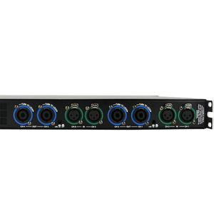 Amplificateur de puissance professionnel AR1450 4 canaux 1U classe-D <span class=keywords><strong>500W</strong></span> * 2 amplificateur PA monté en rack scène Studio son - Product Image 4