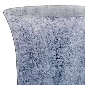 Vaso in vetro Coastal con base in metallo, vaso decorativo per fiori, per soggiorno, ufficio, camera da letto, tavolo - Product Image 4