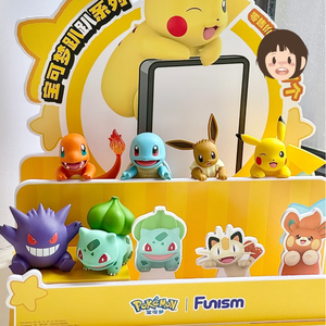 Figurine authentique Funism Pokémon <span class=keywords><strong>Pikachu</strong></span> et Eevee allongés, en PVC, pour <span class=keywords><strong>voiture</strong></span> et bureau, ornement de collection, mini décoration, cadeau, jouet boîte mystère - Product Image 5