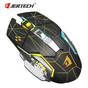 JERTECH W200 ofis dizüstü sessiz Pc şarj edilebilir ergonomik fare Tablet için 2.4ghz Usb optik kablosuz fareler - Product Image 4