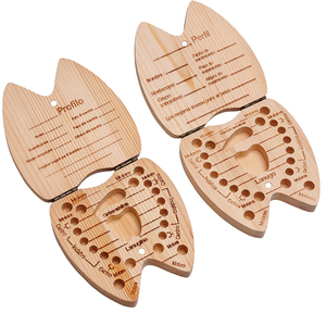 Boîte à dents de lait en bois à <span class=keywords><strong>prix</strong></span> d'usine, boîte de conservation pour cordon ombilical et cheveux, souvenir de bébé, cadeau - Product Image 2