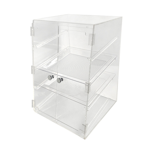 Rõ ràng plexiglass <span class=keywords><strong>4</strong></span> tầng bánh rán hiển thị tủ Acrylic bánh hiển thị trường hợp - Product Image 4