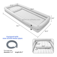 Baignoire médicale gonflable en PVC pour adulte, bain-douche pour personnes âgées