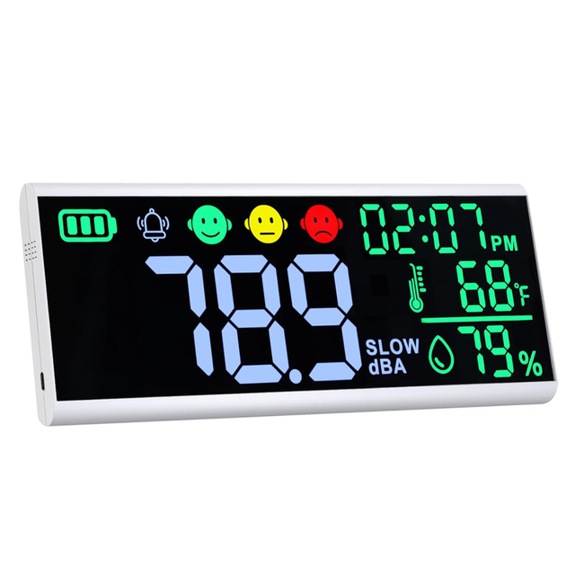 13 Inches Digital Professional Wall Mounted Sound Level Meter Class 1 30 ~ 130dB Decibel Meter Noise Level