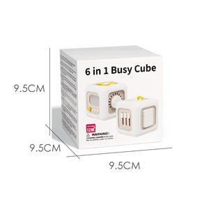 Konig bambini 6 in 1 attività di plastica cubo giocattoli per 1 anno occupato Baby Montessori giocattoli educativi con <span class=keywords><strong>educazione</strong></span> <span class=keywords><strong>musicale</strong></span> precoce - Product Image 5