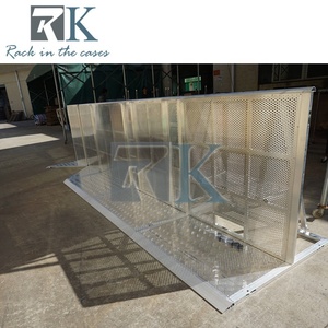 Barrière de sécurité pliable robuste pour événements, barrière de contrôle des foules en métal, clôture de sécurité pour concerts, barrière de contrôle des foules - Product Image 5