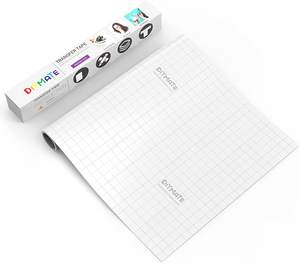 Diylobby Ruban de <span class=keywords><strong>papier</strong></span> de <span class=keywords><strong>transfert</strong></span> vinyle transparent 12X50 FT Rouleau d'alignement de la grille d'application pour <span class=keywords><strong>Silhouette</strong></span> Cameo Adhésif Vinyle - Product Image 2