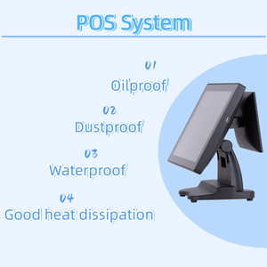 Sistema POS 15+9.7 Pollici, Registratore di Cassa Efficiente, Gestione Aziendale, Terminale POS Touch Screen Windows, Sistema POS All-in-One - Product Image 2
