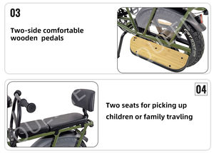 <span class=keywords><strong>Meilleur</strong></span> prix d'usine Vélo électrique à pneus larges 48V/52V Moteurs doubles Autonomie supérieure à 100 km Batterie au lithium double Vélo électrique de transport pour la ville - Product Image 4