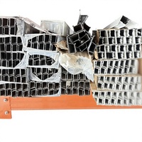 Profilé en aluminium série 6000 pour fenêtres et portes, section de cadre extrudé, taille personnalisée, revêtement poudré anodisé pour la construction