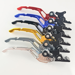 Palanca de Freno para Manillar de Motocicleta Qiangye, Aleación de Aluminio CNC, Ajuste Universal, Freno de Disco Delantero y Trasero, Rojo, Azul, Plateado, Dorado, Titanio - Product Image 2