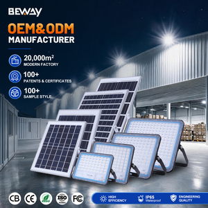 Lámpara Solar LED para Exteriores <span class=keywords><strong>BEWAY</strong></span> de Aluminio, 60, 100, 150, 200 Vatios, Batería LiFePO4, Impermeable IP65 - Product Image 1