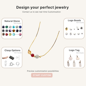 2026 Natural Turquoise Beaded Chakra Pendant Healing Crystal <b>Necklace</b> Strand Letter Shape Trendy Women's Minimalist <b>Necklace</b> - Product Image 5