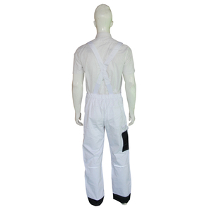 Durable White Men's <strong>Painters</strong> Cotton <strong>Overalls</strong> with Custom Logo Bib Pants - Product Image 2
