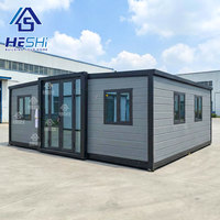 Vente Flash : Maison Mobile Pliante Préfabriquée 20/40 pieds, Villa Préfabriquée Extensible 2/4/5 Chambres, Maison Conteneur
