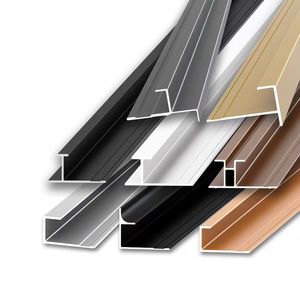 Nhôm linh hoạt sàn trang trí Laminate chuyển tiếp Dải cong gạch cạnh trang trí i-hình dạng/đôi i-hình dạng - Product Image 4