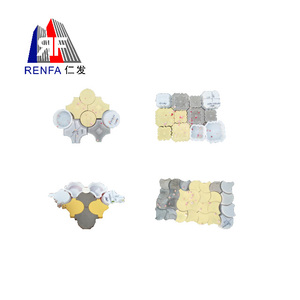 Moule de pavé en plastique blanc de conception moderne 400*400mm moules de pavé en béton travail facile expédition rapide pour les moulures de villa - Product Image 6