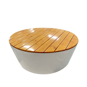 <span class=keywords><strong>Panchina</strong></span> in Legno Creativa per Arredo Urbano, <span class=keywords><strong>Panchina</strong></span> in Fibra di Vetro per Giardino e Patio, Set di Mobili per il Tempo Libero <span class=keywords><strong>con</strong></span> Tavolo - Product Image 4