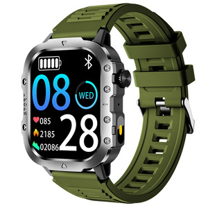 Nouvelle Arrivée H12 Carrée, Montre Intelligente Mode en Silicone avec Écran Tactile TFT, Appel BT, Compatible Android et iOS, Surveillance de l'Oxygène Sanguin et de la Fréquence Cardiaque, Fitness et Sport - Product Image 2