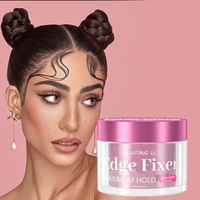 Prix d'usine Vente en gros de fixateur de bord de fruits personnalisé Cire de bord à tenue 24 heures Gel pour cheveux à forte tenue sans écaillage infusé de biotine