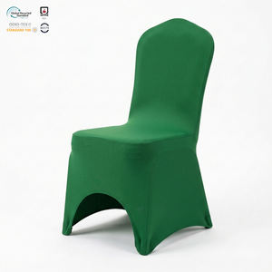 Housse de chaise extensible en Spandex/Polyester blanche, moderne, écologique, lavable en machine, anti-déchirure, pour hôtel, pliable - Product Image 1