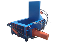 Presse à ferraille métallique automatique à commande PLC, compacteur horizontal hydraulique de déchets plastiques avec moteur à économie d'énergie