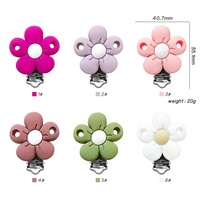 Attache Sucette Bébé Pince 3D Dessin Animé Fleur Chapeau de Soleil Créative Diy Chaîne de Sucette Extérieure Anti-chute Accessoires DIY