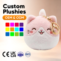 Portachiavi Peluche Morbido e Soffice a Forma di Gallina Rosa, Ciondolo Cartoon, Decorazione per la Casa, Unisex