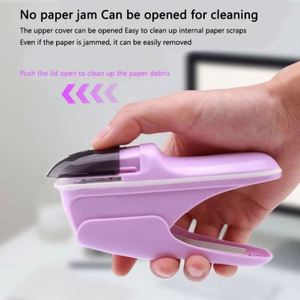 Engrapadora de Escritorio Inteligente para Oficina y Hogar, Diseño sin Grapas, Carga USB, Portátil, para Encuadernar 8 Hojas, Documentos Escolares y Boletos - Product Image 3