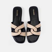 Chrisbella Fournisseur Chaussures de Marque Sandales d'Été Personnalisées Chaussons Tendance pour Femmes Sandales Plates pour Femmes