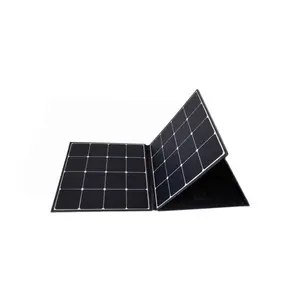 캠핑을위한 5V USB 및 18V DC와 노트북을위한 단결정 휴대용 태양열 충전기 200 와트 ETFE 접이식 태양 전지 패널
