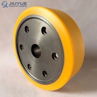 Nouvelle roue de charge en PU 355x106-6 avec roulement à rouleaux et à billes pour chariot élévateur à bras Jungheinrich ETV320/ETV325, pièces de rechange, 6 trous de boulons