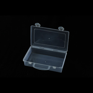 Transparent Portable Medicine Box Rectangle Covered Storage Container For Cosmetics Jewelry Small Items Daily Necessities - Product Image 3