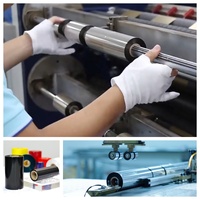 Cinta de Transferencia Térmica de Resina de Cera Verde TTR, Cinta de Color para Impresora Térmica de Códigos de Barras, Cinta de Cera, Cinta de Resina, Cintas de Cera y Resina